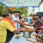 आखिरी बड़े मंगल पर हुआ जगह जगह कन्या भोज और भंडारा