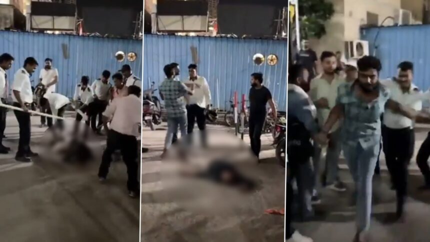 नोएडा में सिक्‍योरिटी गार्ड्स की गुंडागर्दी का वीडियो वायरल, 3 युवकों की बेरहमी से की पिटाई