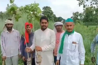 हरदोई में ‘एक पेड़ मां के नाम’ कार्यक्रम के तहत किया गया पौधारोपण