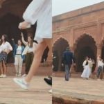 Agra News: ताजमहल पर रील शूट करने पर नहीं लग पा रही रोक, रॉयल गेट पर डीओटी के गाइड ने विदेशियों के डांस का वीडियो कराया शूट