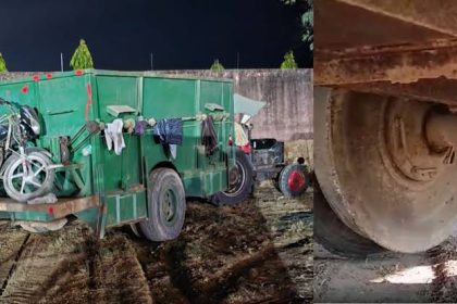 ट्रैक्टर-ट्रॉली में ट्रेन का पहिया लगाकर दौड़ा रहा था, 10 लाख से अधिक का जुर्माना