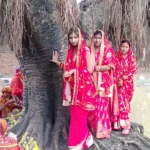 शाहजहांपुर में सुहागिन महिलाओं ने निर्जला उपवास रख पति की लंबी उम्र के लिए की वट वृक्ष की पूजा