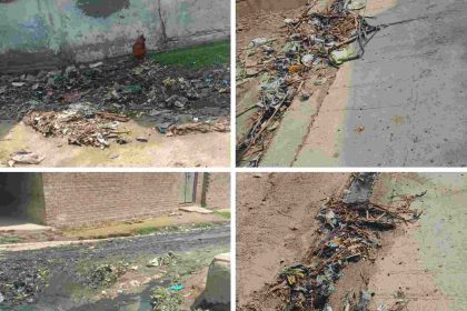 वि०खं० पिसावाँ के माथन में गंदगी से जाम नालियां, सफाई कर्मी मनोज एडीओ पंचायत का फर्जी ड्राइवर बता के चला रहा गाड़ी